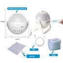 Projetor Galáxia 360° 7 Cores LED – Luminária Estrelas para Quarto Infantil e Relaxamento