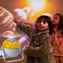 Projetor Galáxia 360° 7 Cores LED – Luminária Estrelas para Quarto Infantil e Relaxamento