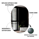 Espelho Oval LED 40x50cm – Decorativo Moderno com Luz Banheiro Quarto Fácil Instalação