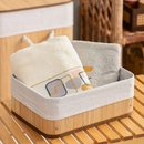 Kit 3 Cestos Organizadores de Bambu Multiuso – Organização Elegante e Funcional