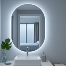 Espelho Oval LED 40x50cm – Decorativo Moderno com Luz Banheiro Quarto Fácil Instalação