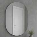 Espelho Oval LED 40x50cm – Decorativo Moderno com Luz Banheiro Quarto Fácil Instalação