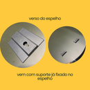 Espelho Orgânico 70x50 Lapidado Polido Moderno Decorativo C/SUPORTE (Habitare Home Decor)