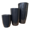 KIT 3 VASOS DECORATIVOS PARA PLANTAS | POLIETILENO MARMORIZADO PREMIUM | MODERNO E LEVE”