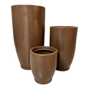 KIT 3 VASOS DECORATIVOS PARA PLANTAS | POLIETILENO MARMORIZADO PREMIUM | MODERNO E LEVE”