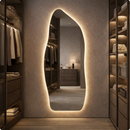Espelho Lopazzi Orgânico Com Led 170cm x 70cm Corpo Inteiro Grande Quarto Sala Banheiro Grande Moderno Luxo
