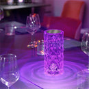 Luminária LED 16 Cores Touch em Cristal