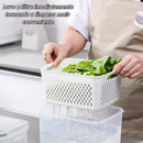 Kit 3 Organizadores Potes Hermetico Geladeira 850ML/1750ML/3300ML Alimentos Vegetais